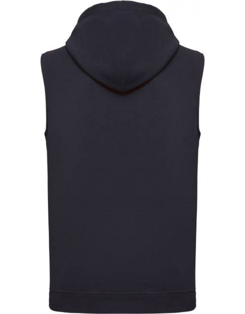 Pulover cu glugă unisex fără mâneci